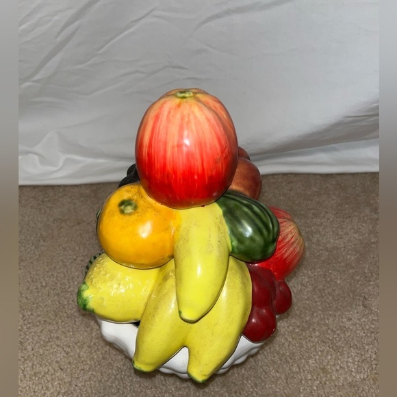 Vintage Portuguese Majolica Fruit Tree Vase Centerpiece - MCM Beauty! - Picture 4 of 6